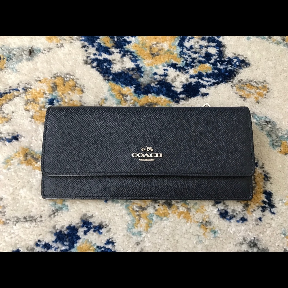 Navy blue Coach wallet